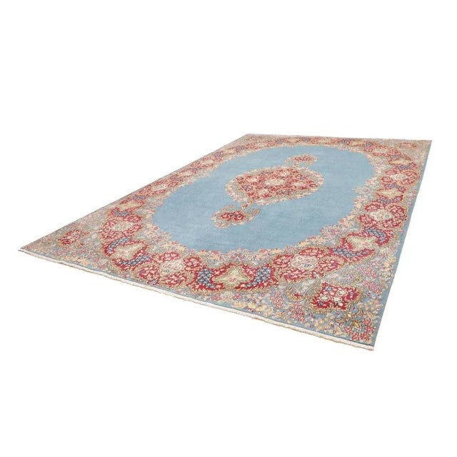 Kirman Rug with Floral Pattern For Sale - Image 11 of 11
