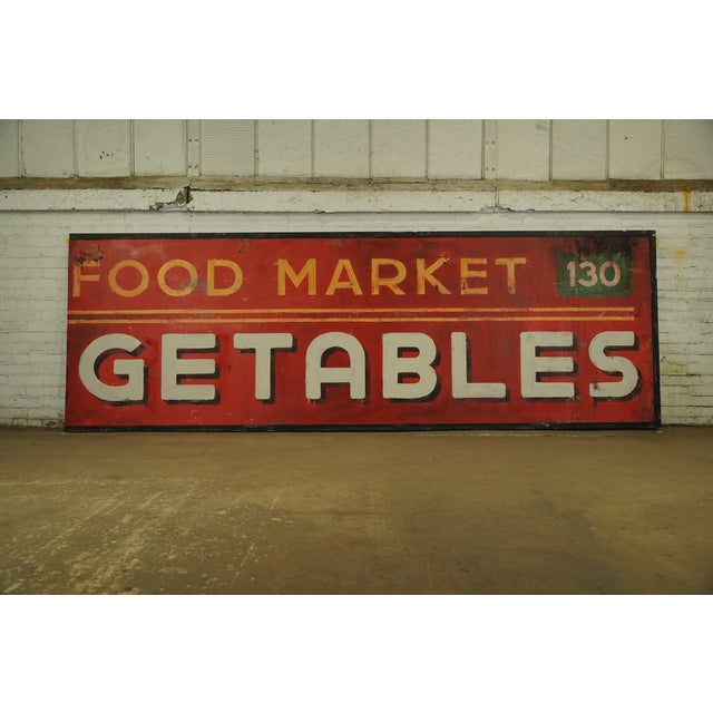 Traditional Newly Made Reclaimed Fruits & Vegetables Aluminum Marty Supreme Movie Prop Signs- Set of 2 For Sale - Image 3 of 12