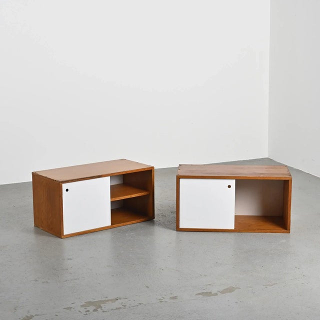 Pierre Guariche End Tables by Pierre Guariche for La Plagne, 1965, Set of 2 For Sale - Image 4 of 14