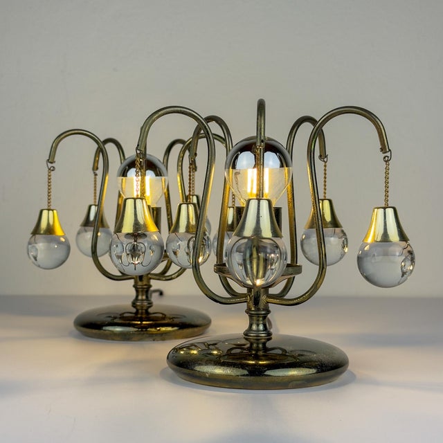 Vintage Murano Table Lamps, 1960s, Set of 2 For Sale - Image 10 of 15