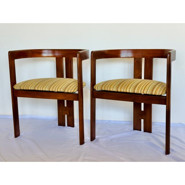 A pair of Pigreco chairs attributed to Tobia Scarpa for Gavina. Circa 1960 made in Italy.