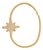 North Star Sparkle Gold Vermeil Unique Ear Cuff For Sale