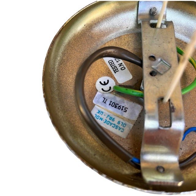 Hollywood Regency Floral Ceiling Lamp, Italy, 1980s For Sale - Image 12 of 17