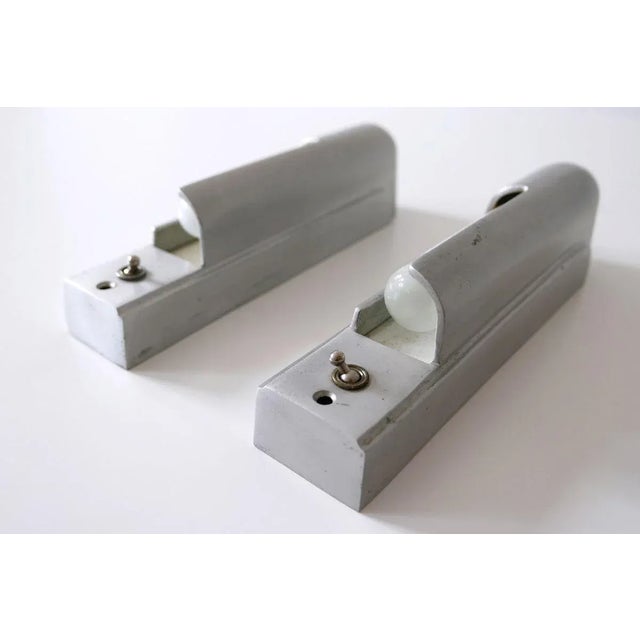 Streamline Cruise Ship Cabin Sconces from Simes Co., 1930s, Set of 2 For Sale - Image 12 of 18