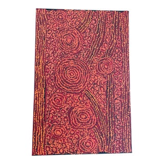 Authentic Aboriginal Art Purchased in Alice Springs, Nt, Australia in 2011 "Tingari-Karrkurritinytja" by George Ward Tjungurrayi For Sale