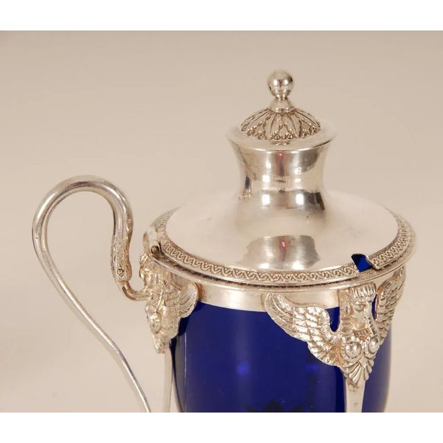 French 1st Empire Napoleonic Sterling Silver Table Set, Set of 8 For Sale - Image 12 of 18