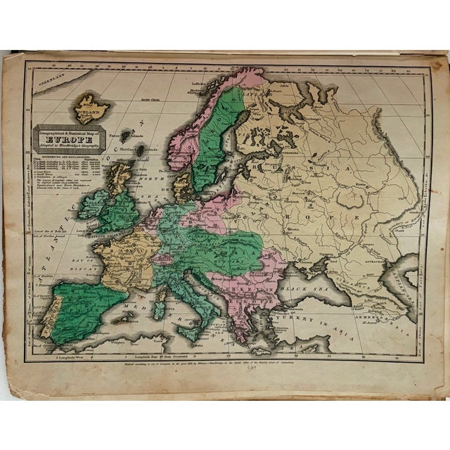 This is a very nice map of Europe, showing its topography, rivers, lakes and political divisions. Cities shown are...