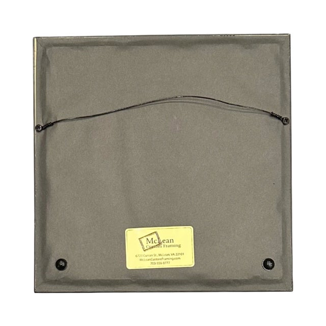 Vintage Hotel George v Paris Hotel Framed Luggage Label For Sale In Washington DC - Image 6 of 9