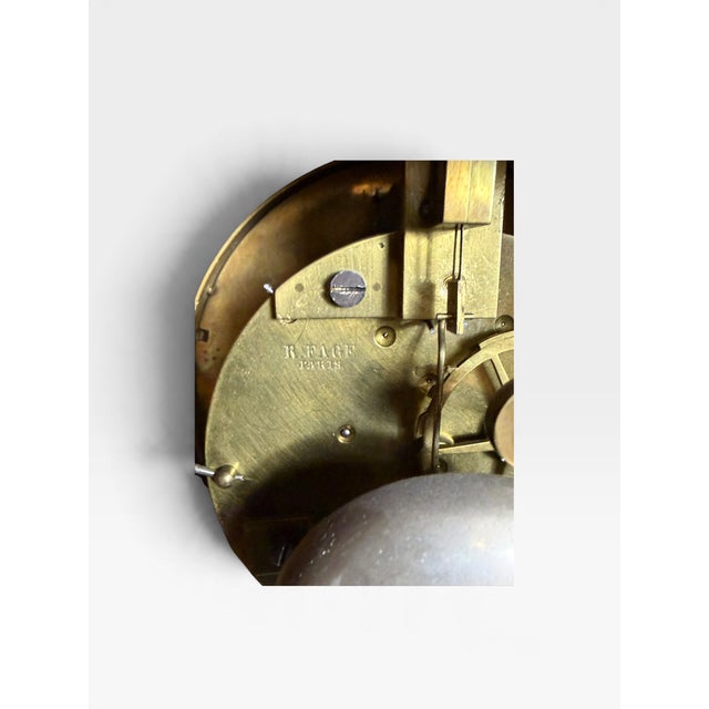 Antique Cast Iron Mantel Clock from Ansonia Clock Company, 1890 For Sale - Image 10 of 11