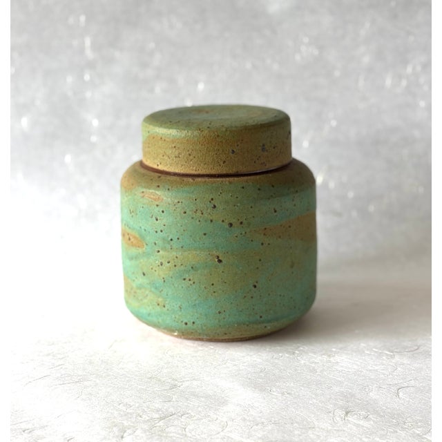 This piece of art is so beautiful and very subtle, yet it presence expands beyond it's size. This is a Studio Art Pottery...