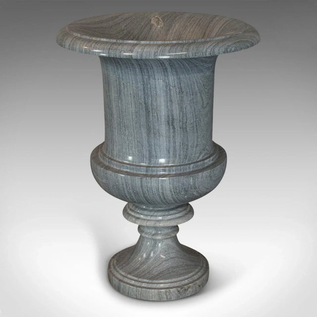 1990s Late 20th Century Striata Marble Decorative Vase Baluster Urn For Sale - Image 5 of 13