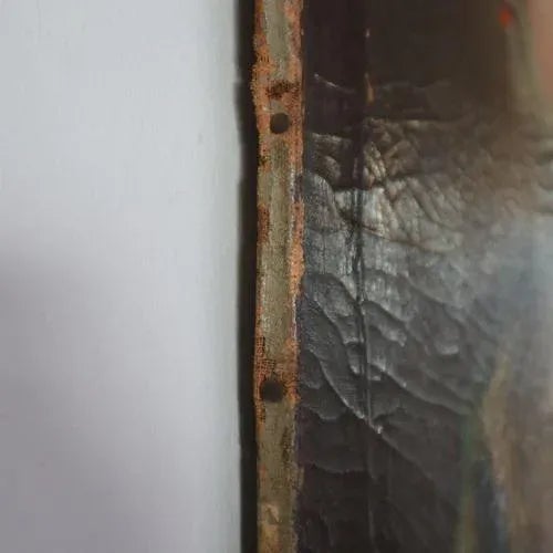 French Artist, Noblewoman, Oil Painting on Canvas, 1700 For Sale - Image 6 of 7