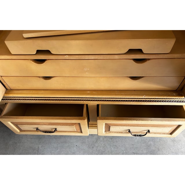 Beige 1990s Hand Painted Armoire For Sale - Image 8 of 15