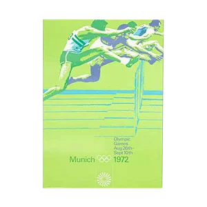 Hurdle Race Poster by Otl Aicher, 1970s