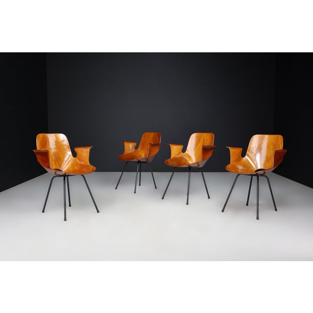 Vittorio Nobili for Fratelli Tagliabue Medea Armchairs, Italy, the 1955s. The armchair of the "Medea" model were designed...