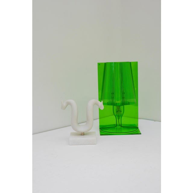 Plastic Take Table Lamp in Green Transparent Polycarbonate by Ferruccio Laviani for Kartell, 2003 For Sale - Image 7 of 17