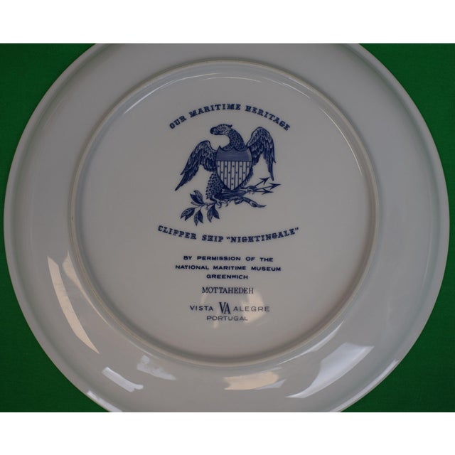 Set X 6 Mottahedeh Our Maritime Heritage C1987 Porcelain Dinner Plates For Sale - Image 11 of 13