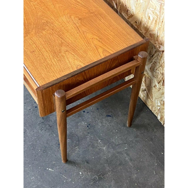 Mid-Century Danish Teak Sewing Box Side Table For Sale - Image 5 of 13