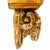A striking Neoclassical wall statement piece featuring a dramatic sculpted ram's head below an ornate palmette-detailed...
