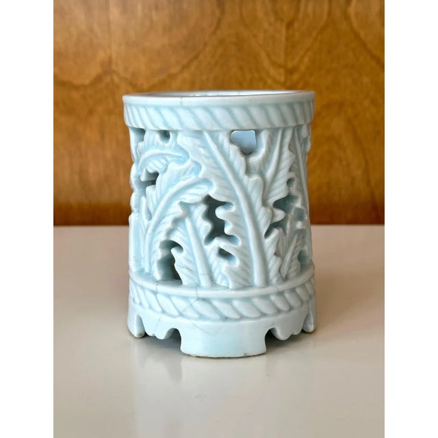 Rare Korean Ceramic Brush Holder Joseon Dynasty For Sale In Atlanta - Image 6 of 12