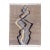 Abstract River-Line Hand-Knotted Moroccan Wool Rug |9'7" X 7'8" | One of a Kind For Sale