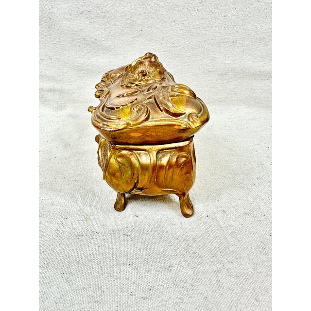 Antique Art Nouveau Large Jewelry Casket For Sale In New Orleans - Image 6 of 9