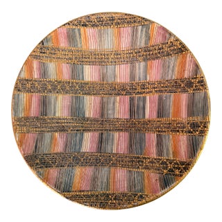 Mid-20th Century Italian Bitossi Seta Sgraffito Bowl by Aldo Londi For Sale