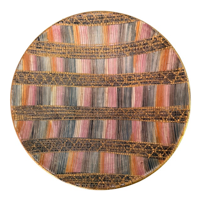 Mid-20th Century Italian Bitossi Seta Sgraffito Bowl by Aldo Londi For Sale