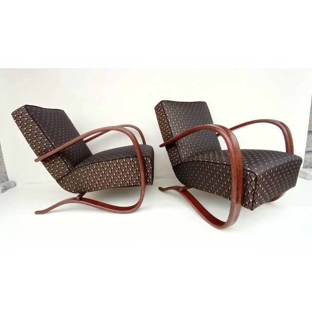 H-269 Armchairs by Jindrich Halabala for Up Zavody, 1930s, Set of 2 For Sale - Image 15 of 15