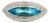 4.50 Carat Blue Topaz Diamond 18k Two-Tone Gold Halo Ring, Size 7 For Sale