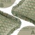 Not Yet Made - Made To Order Fabdivine Handcrafted Block Print Frill Cushion Cover Green 18x18 Inch Thick Linen- Tulsi Buti For Sale - Image 5 of 5