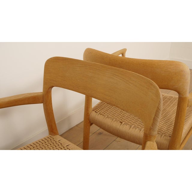 Model 56 Dining Chairs in Oak by Niels Otto (N. O.) Møller for J.L. Møllers, Set of 2 For Sale - Image 9 of 12