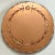 Glass 1930s Art Deco Peach Etched Circular Beveled Wall Mirror For Sale - Image 7 of 7