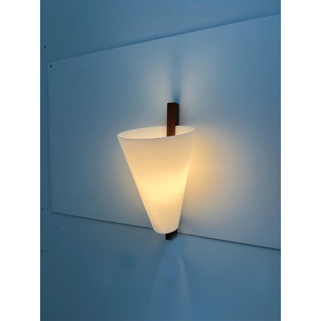Wall Lamp in Teak and Acrylic Glass by Hans-Angne Jakobsson for Markaryd, 1950s For Sale - Image 4 of 8