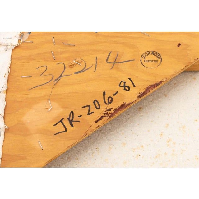 Jack Roth "Thesis Xviii" Acrylic on Canvas, 1981 For Sale - Image 15 of 15