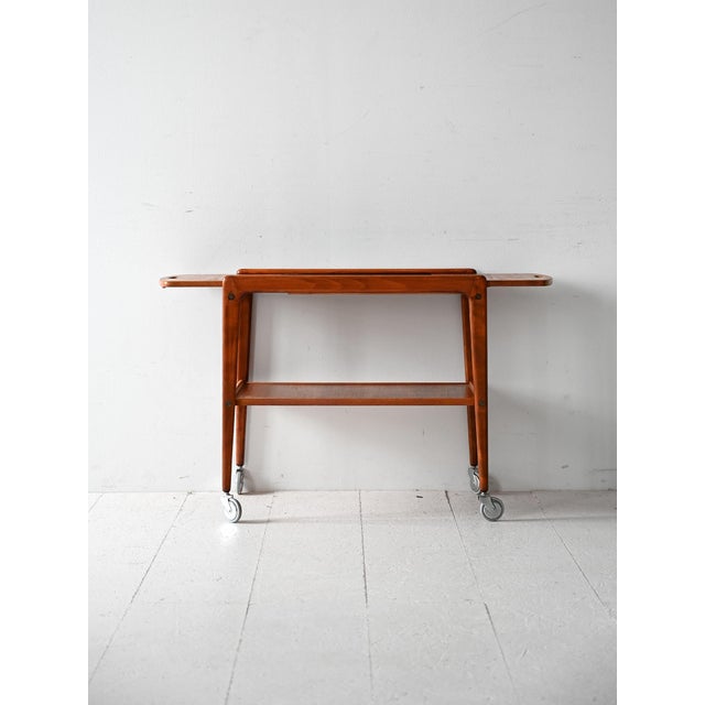 Vintage Swedish Thea Trolley in Teak by Yngve Ekström, 1960s For Sale - Image 9 of 9