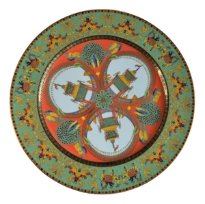 Le Voyage De Marco Polo Wall Charger Plate by Versace for Rosenthal, 1994