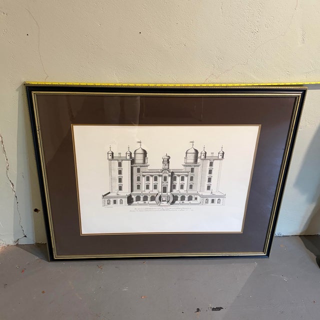 1980s Drumlanrig Castle, Scotland - Framed Architectural Print For Sale - Image 9 of 11