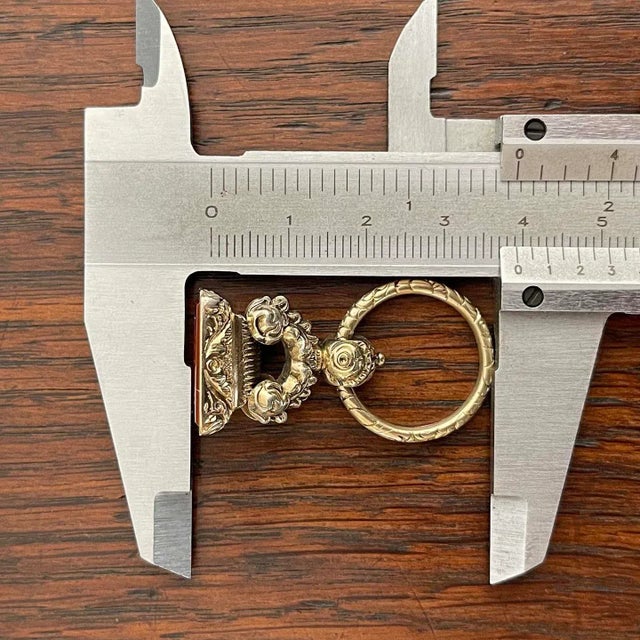 Early 19th Century Georgian Gold Fob "Sarah" 15k Carnelian Pendant For Sale - Image 11 of 12