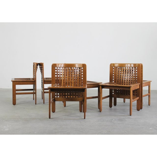 Transenna Chairs by Titina Ammannati and Giampiero Vitelli for Pozzi & Verga, 1970s, Set of 6 For Sale - Image 9 of 18