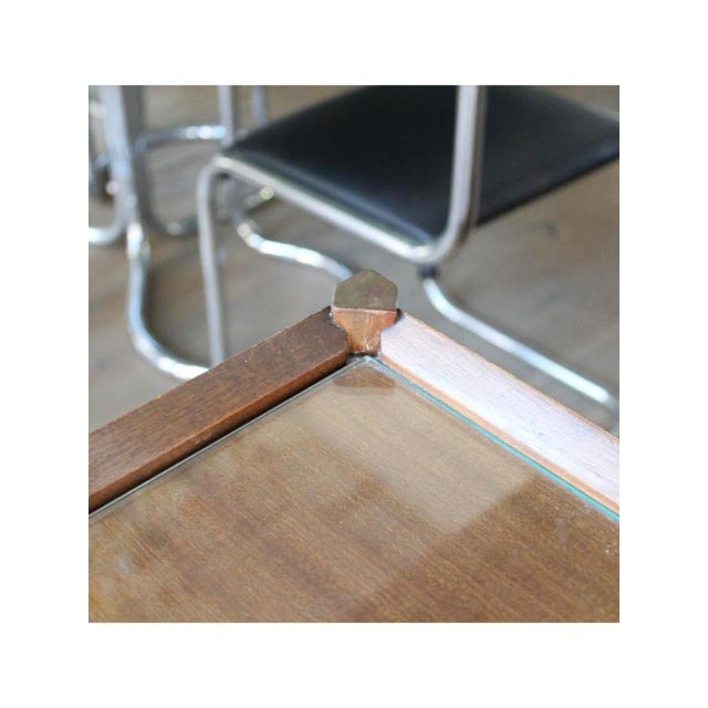 Wood Desk with 4 Drawers and Glass Top by Gio Ponti, Italy, 1959 For Sale - Image 7 of 10