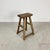 Rustic Wooden Waxed Stool X101 For Sale - Image 5 of 5