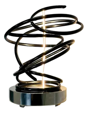 Mark Beattie, White in Black Spiral, 2023