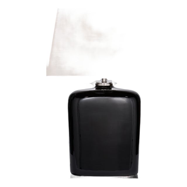 Thomas O'Brien by Visual Comfort Signature Mimi Table Lamp in Black with Natural Paper Shade For Sale