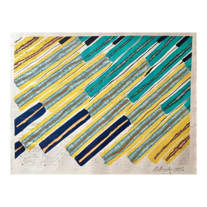Barbara Beck 1993 Abstract Painting on Paper - Signed/Dated
