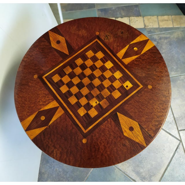 Wood Art Decò Game Table,1920 For Sale - Image 7 of 10