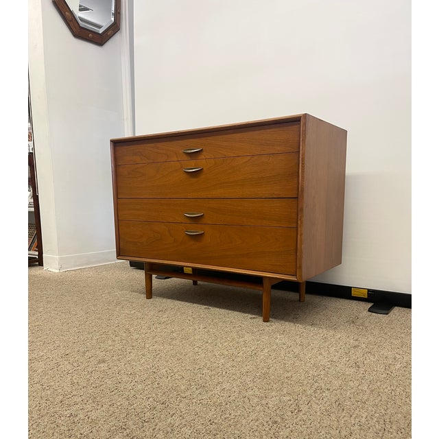 1960s 1960s Vintage Mid Century Modern Drexel Parallel Dresser and Record Cabinet Set of 2 For Sale - Image 5 of 15