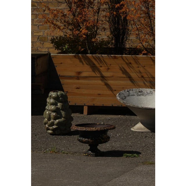 Antique French Cast Iron Garden Planter, 1920s For Sale - Image 9 of 13