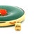 Vintage Italian 14k Gold Jade and Carved Coral Statement Pendant For Sale - Image 10 of 11