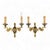 Metal Empire Style Bronze Wall Lights, Set of 2 For Sale - Image 7 of 7